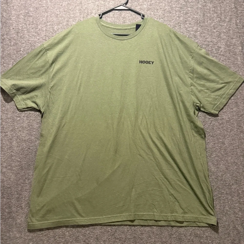 Hooey Tee Shirt Mens 3XL military green Graphic Soft Rodeo Western Farm NWT - Picture 2 of 10
